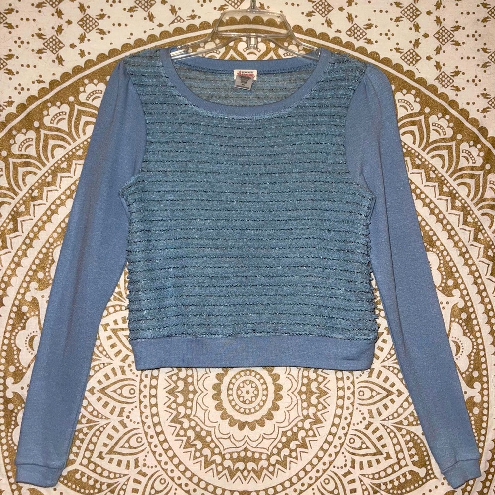 GORGEOUS CROPPED LONG SLEEVED BLOUSE BY “TEN SIXTY SHERMAN”, SIZE XS
